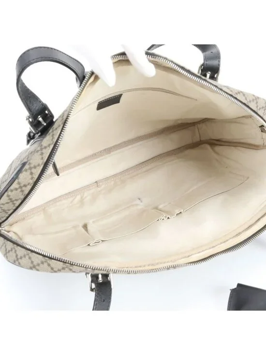 ★SOLD★ Gucci Diamante Leather Business Briefcase Tote Black - Picture 7 of 9